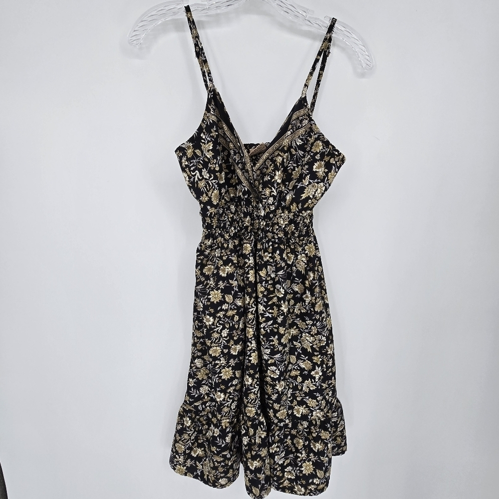 tayma floral tank top vneck mini dress size small